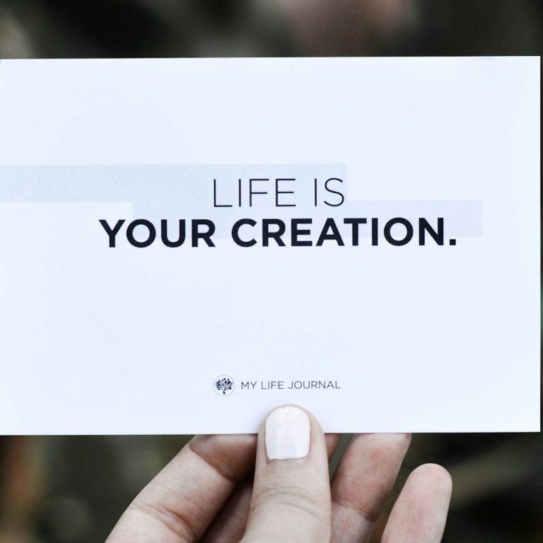 LIFE IS YOUR CREATION. MAKE YOURS COUNT.